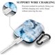 thumbnail image 4 of Airpods Case, Airpods Funda protectora rígida con llavero Compatible con AirPods 2/1 Cute Girls Men Durable a prueba de golpes Anti Lost Case para AirPods Estuche de carga Fokelyi HMHZ320-4, 4 of 6