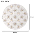 thumbnail image 2 of Round Tablecloth 60 Inch Wrinkle Free Daisy Table Cover Floral Print Kitchen Dining, 2 of 5