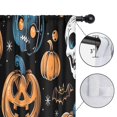 thumbnail image 4 of Blackout Kids Curtains,Halloween Pumpkins Skulls Bats and Eyeballs Childrens Insulated Curtains Set Of 2,Bedroom Essentials,Toddler Room Decor 42"x63", 4 of 5