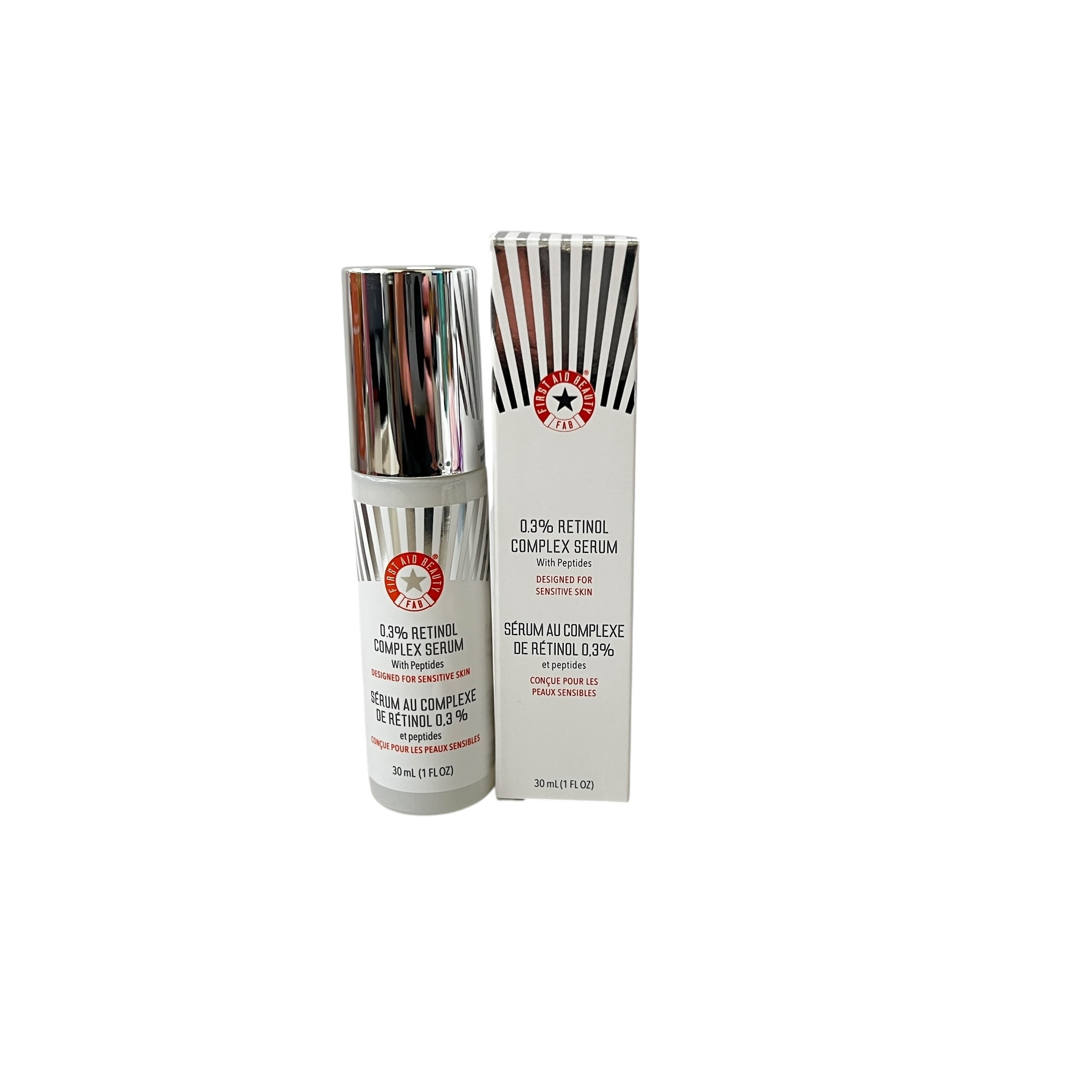 First Aid Beauty 0.3% Retinol Complex Serum with Peptides Color: None Size: N/A