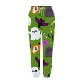 GAQLIVE Women Fashion Trousers Pumpkin Suitable Print Bottom Sweatpants