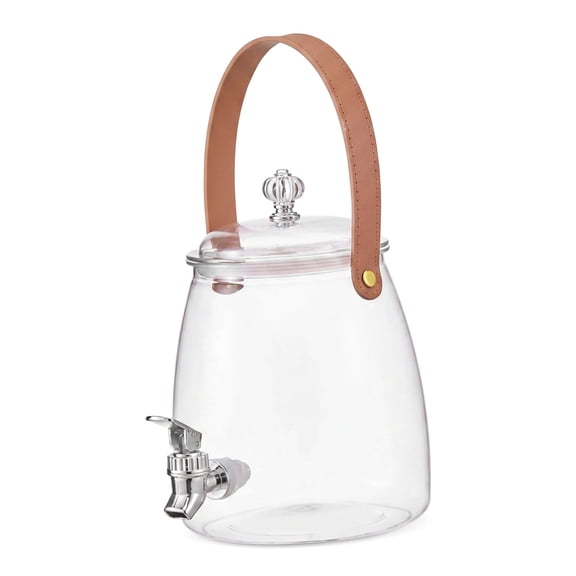 1 Pack 3L Large Capacity Beverage Jug with Spout, Portable Drink Container for Home Party Daily Use