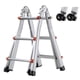 thumbnail image 1 of Escalera telescópica VEVOR A Frame, 9,5 pies, aluminio compacto, 330 l, 1 of 9