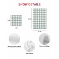 thumbnail image 7 of Green Farmhouse Kitchen Dish Towels for Drying Dishes Set of 3, Buffalo Plaid Check Lattice White Grid Waffle Weave Microfiber Hand Tea Bathroom Towels Quick Dry & Absorbent Towel 15.7x23.6, 7 of 7