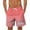 #393-Hot Pink, variant on Ceisia Men Gradient Print Elastic Waist Drawstring Pocket Beach Shorts Vibrant Color Fade Bottoms Hot Pink XL Gifts for Father