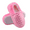 Plush Pink, variant on Girls Slippers No-Slip Memory Foam Slippers Soft Rubber Sole House Shoes for Indoor Outdoor Shiny Grey Size 3