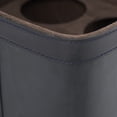 thumbnail image 4 of DecMode 9" x 17" Dark Blue Leather 4 Bottle Wine Holder with Carrying Handle, 1-Piece, 4 of 8