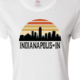 thumbnail image 4 of Inktastic Indianapolis Indiana Skyline Retro Women's T-Shirt, 4 of 5