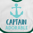 thumbnail image 4 of Inktastic Captain Adorable, Boat Anchor, Sailor, Sailing Boys Baby Bib, 4 of 4