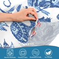 thumbnail image 4 of Coolnut Window Valance -Blue White Floral Kitchen Curtain - Curtains Rod Pocket Blackout Valance Topper Curtains for Kitchen Bathroom, 1 Panel, 54x18in Home Decor, 4 of 6