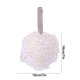 thumbnail image 3 of Puf de baño con lunares | Esponja de malla de doble capa | Estropajo de cuerpo de poliéster suave | Diseño de flores | Espuma abundante | Exfoliación suave | Colgable | 18cm x 18cm | 1 paquete, 3 of 6