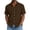 Brown, variant on Mens Linen Shirt Short Sleeve Wrinkle Free Casual Untucked Button Down Shirts Summer Beach Breathable Tops with Pockets Hot Pink,S