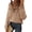 Khaki, variant on BTFBM Womens Sweaters Fall Winter Clothes Long Sleeve Button Down Ruffle Crew Neck Casual Knitted Pullover Tops