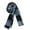 black gray 4 180, variant on Cotton Stripe Long Scarf Photography Narrow Scarf Neckwrap Casual Wear Neckwrap