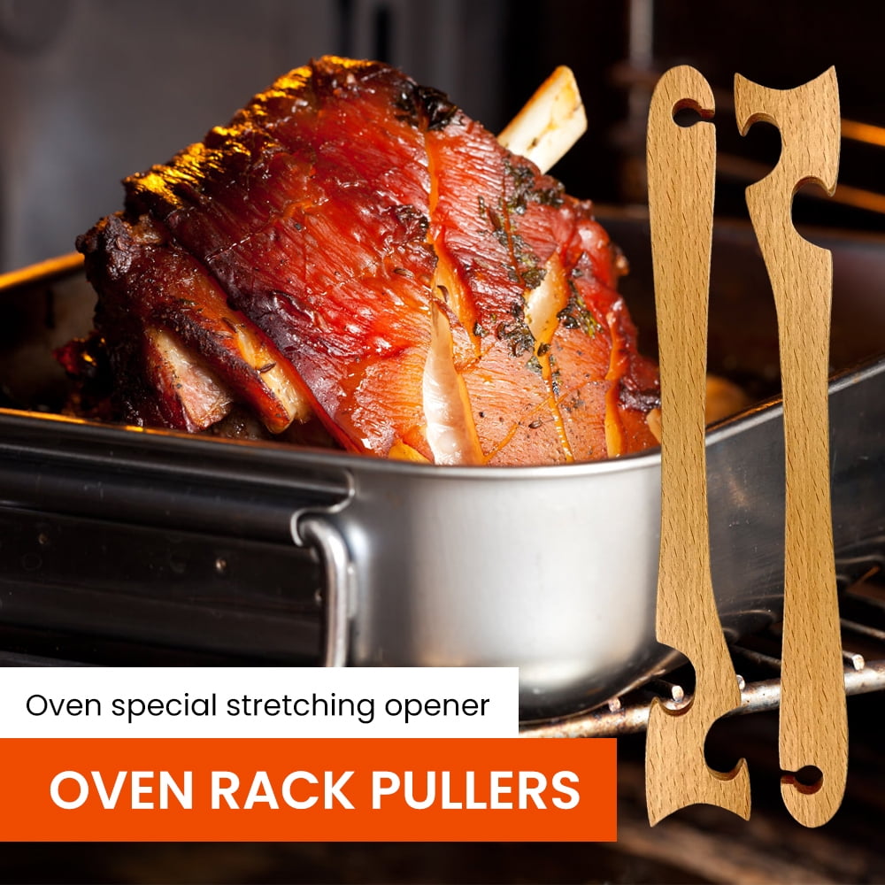 Heat Resistant Silicone Oven Rack Push Pull Stick Burn Safety Tool 爆売り