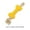 Yellow, variant on Red Bone Shaped Nonwoven Dog Rope Chew Toy, Quiet Textured Teething Tug Toy with Knotted Cotton Rope Ends, Gentle Oral Cleaning Interactive Play Toy for Puppies Small Dogs Apartment Quiet Play