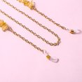 thumbnail image 4 of FRCOLOR glasses chain 1PC Spectacles Chain Champagne Colored Crystal Glasses Chain Delicate Alloy Eyeglasses Cord Exquisite Sunglasses Rope for Glasses Use (Golden),30.71"X0.39"X0.12", 4 of 4