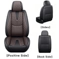thumbnail image 7 of AFUNTIO Car Seat Covers，Front and Rear, Fits TOYOTA CAMRY 2020, Black and Coffee Car Seat Covers, 7 of 7