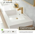 thumbnail image 6 of Palencia 72" Double Sink Wall-Mount Floating Wood Bathroom Vanity With Mirror, 6 of 15