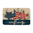 thumbnail image 2 of EGNMCR Independence Day The US Floor Mat Patriotic Flag Patterns Foot Mat Patio Decorative Garden Flag Rugs Polyester Independence Day Floor Mats, 2 of 6