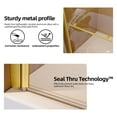 thumbnail image 6 of Aukfa 31"W x 55"H Bathtub Shower Doors, 1/4" (6mm) Thick SGCC Tempered Glass Bathtub Door, Brushed Gold, 6 of 7