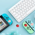 thumbnail image 4 of 4Pcs Peach Strawberry Thumb Grips Fruit Soft Silicon Joystick Button Caps Analog Joy Stick Cover Compatible with Switch OLED Lite Console for NS Controller Red Pink, 4 of 9
