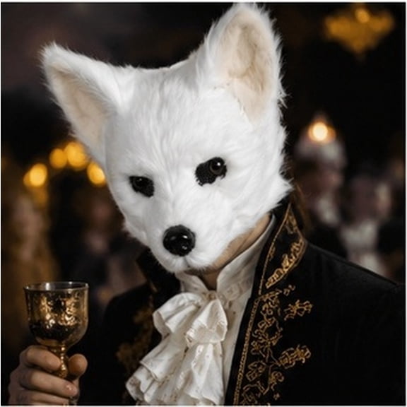 FOMIYES cosplay props Plush Fox Mask for Masquerade 1Pcs