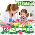 thumbnail image 3 of (52 piezas) Juguetes de construcción de jardín de flores para niñas de 3 a 6 años, juegos de ramos de bricolaje para niñas y niños, juguetes creativos de bloques de construcción para niños, 3 of 4