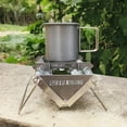 thumbnail image 3 of Outdoor tent heating furnace Stainless steel , courtyard cooking portable mountaineering firewood convenient camping furnace, 3 of 9