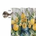 thumbnail image 5 of Vintage Lemon Kitchen Valances for Windows 42x12 Inch Kitchen Curtains Valances Rod Pocket Tropical Summer Wooden Bathroom Window Valances for Window Treatment Decor, 5 of 6
