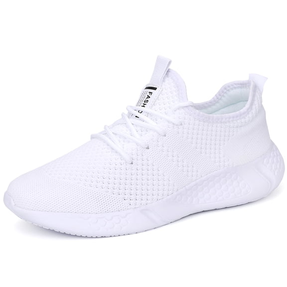 BUBUDENG Mens Mesh Sneakers Lightweight Casual Shoes Athletic Shoes Black Size 6.5 Trainers