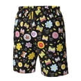 thumbnail image 5 of Kdxio Flower Butterfly Pattern Mens Casual Shorts - Drawstring Summer Beach Sports Shorts for Men, 5 of 9