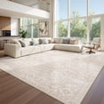 thumbnail image 2 of Roxstand 8x10 Area Rugs for Living Room, Stain Resistant Floral Vintage Washable Rugs, Non-Slip Thin Farmhouse Beige Rugs(8'x10', Beige), 2 of 11