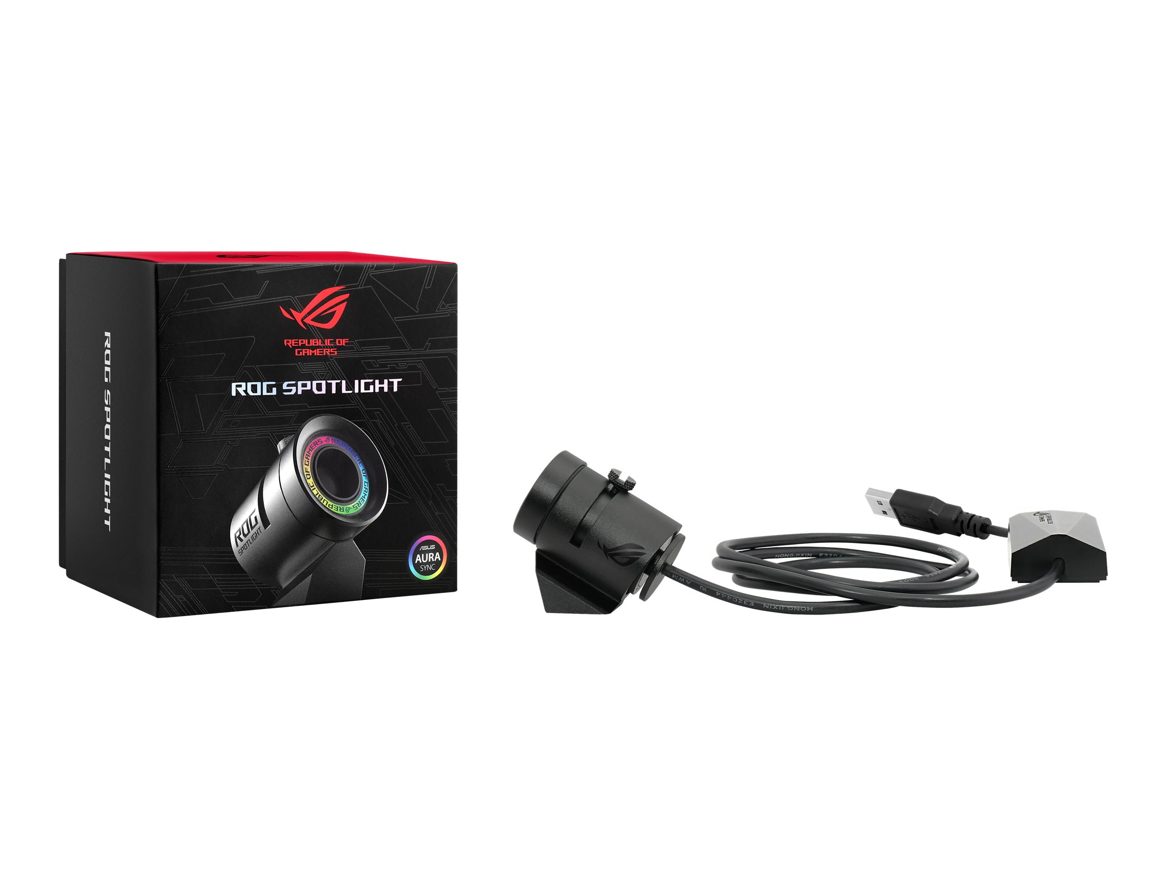 その他 ASUS ROG SPOTLIGHT ASUS ROG Spotlight - RGB logo projector - matte black