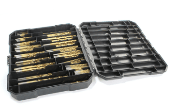 230Pcs/Set HSS Drill Bits Titanium Drill Bit Set 118° Tip Twist Drill Bit Kit for Metal Steel Iron Wood Plastic with Storage Case