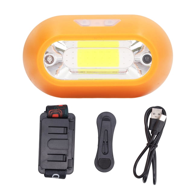 USB Rechargeable Headlamp Red Light 300lm Portable Magnetic Super Bright Running COB Headlight Flashlight