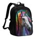 thumbnail image 1 of Balery Colorful Haired White Horse Mochila con carga USB para hombre y mujer - Mochila impermeable y antirrobo para portátil con puerto USB para viajes, trabajo, estudios y universidad, 1 of 7