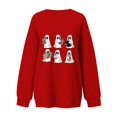 thumbnail image 5 of Deals,GA WEIHUA Halloween Sweatshirts for Women Cute Ghost Reading Books Sweater Pullover Funny Spooky Bookish Shirt 2024 Fall Trendy Long Sleeve Tops,Red,L, 5 of 5