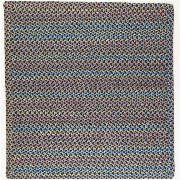 Rhody Rug WO11R048X048B 4 ft. Woodstock Square Rug, Indigo & Multi Color