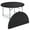 Black, variant on MoNiBloom Round Folding Table with Handle, 4.5Ft Heavy Duty Commercial Event Wedding Party Desk, for 6 to 8 Seat, White