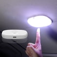 thumbnail image 1 of Fiudx Luz Interior para Coche, Lámpara Led Magnética Recargable, Luz Ambiental de Techo Activada Por Voz, Varios Modos de Iluminación, Uso Doméstico, Decoración Elegante, Carga Usb Incluida., 1 of 6