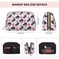 thumbnail image 2 of Plaid Love Balloon Cute Cat Makeup Bag, Large Capacity Travel Cosmetic Bag for Women Girls- Travel Toiletry Bag Leather Portable Waterproof Makeup Case Organizer with Handle, 2 of 4