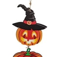thumbnail image 4 of Colgante de madera de Halloween Adornos de árbol de madera de Halloween Colgante de árbol Decoración de letrero de madera Adornos colgantes de madera de Halloween Colgante de, 4 of 5