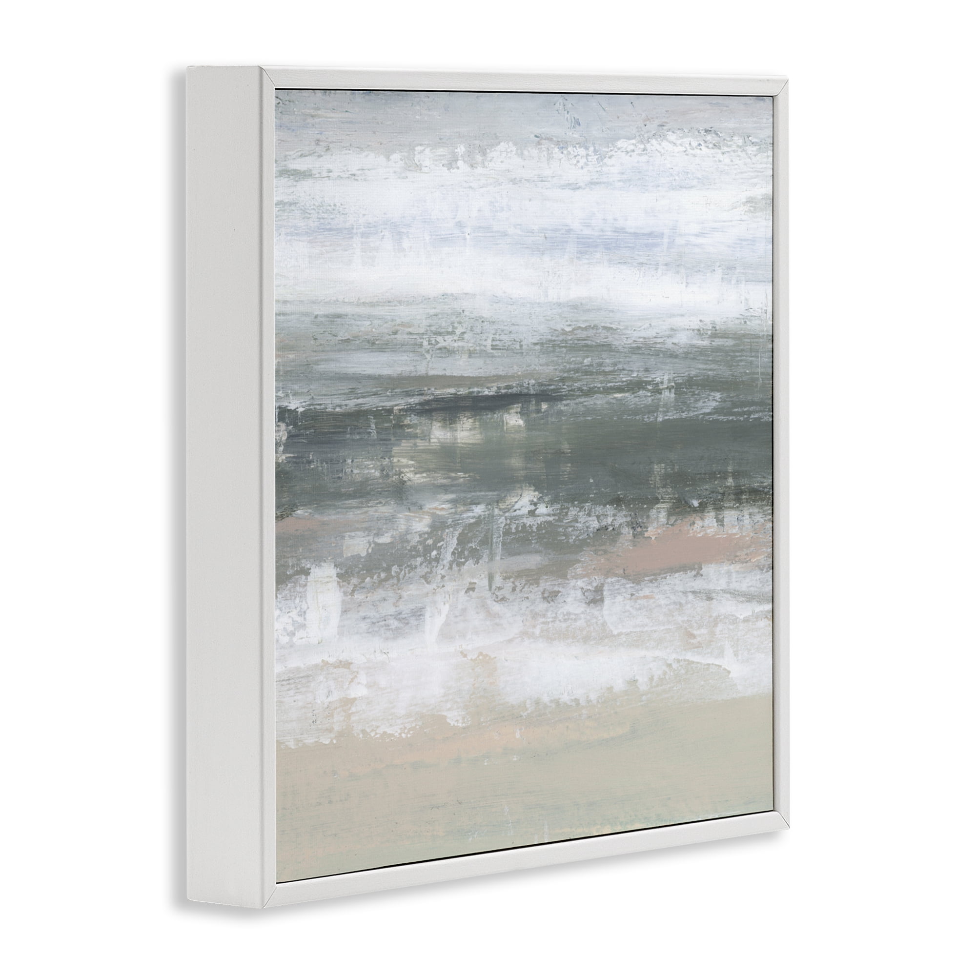 Stupell Industries Subdued Pastel Tides White Framed Giclee Art, design by Ethan Harper