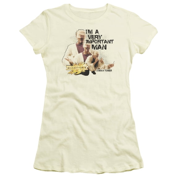 Mirrormask Important Man Junior Women's T-Shirt Sheer Cream