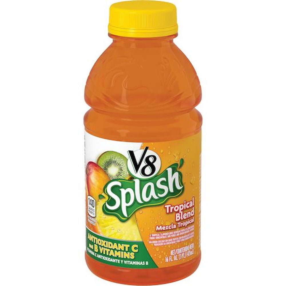 V8 Splash Juice Drinks 16oz 12/PK Tropical Blend 5516