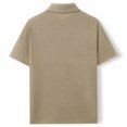 thumbnail image 4 of pstuiky camisetas de hombre, Cárdigan de verano de color liso para hombre, camisa informal holgada de manga corta con bolsillo y solapa de manga corta para hombre. camisetas de hombre xl, 4 of 8