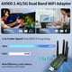 thumbnail image 4 of Adaptador USB WiFi6 AX900 2.4G 5Ghz WiFi Bluetooth 5.4 Dongle WiFi 4 Antenas -MIMO Receptor de Tarjeta Inalámbrica para PC/Portátil, 4 of 9