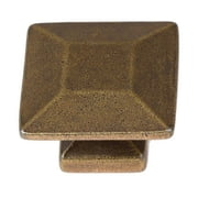 GlideRite 1.375 in. Modern Square Cabinet Knobs, Oil Rubbed Bronze, Pack of 10