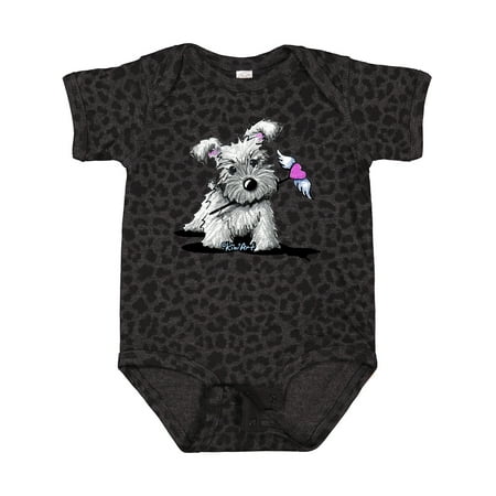 

Inktastic Schnauzer with Heart Gift Baby Boy or Baby Girl Bodysuit